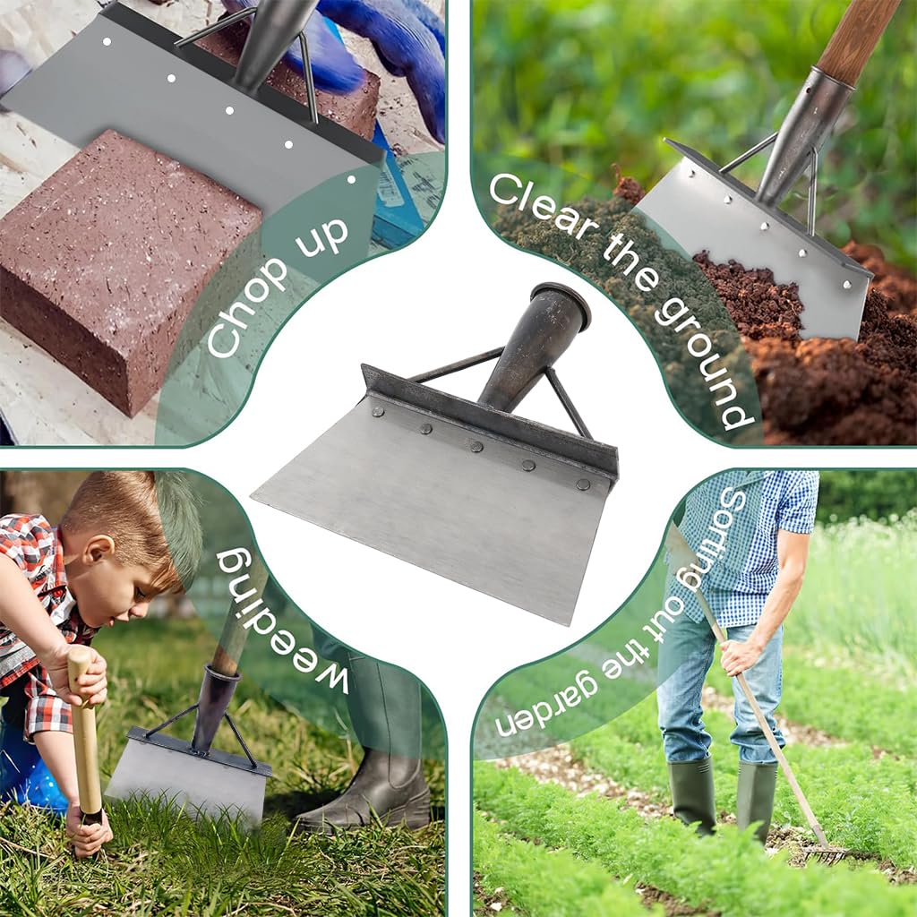 HASTHIP Heavy Duty Hand Weeder for Weed Removal, Clean Up Animal Waste, Large Metal Shovel Scraper, Mud Remove Tool with Anti-splash Panel, Gardening Tools for Home Garden(Without Handle) HASTHIP Heavy Duty Hand Weeder for Weed Removal, Clean Up Animal Waste, Large Metal Shovel Scraper, Mud Remove Tool with Anti-splash Panel, Gardening Tools for Home Garden(Without Handle)